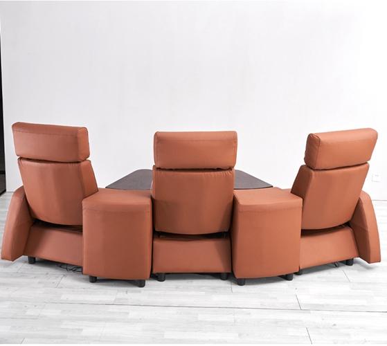 New Italian Minimalist Streles Smart Cinema Sofa Villa Luxury Vip Home Studio Leather Sofa