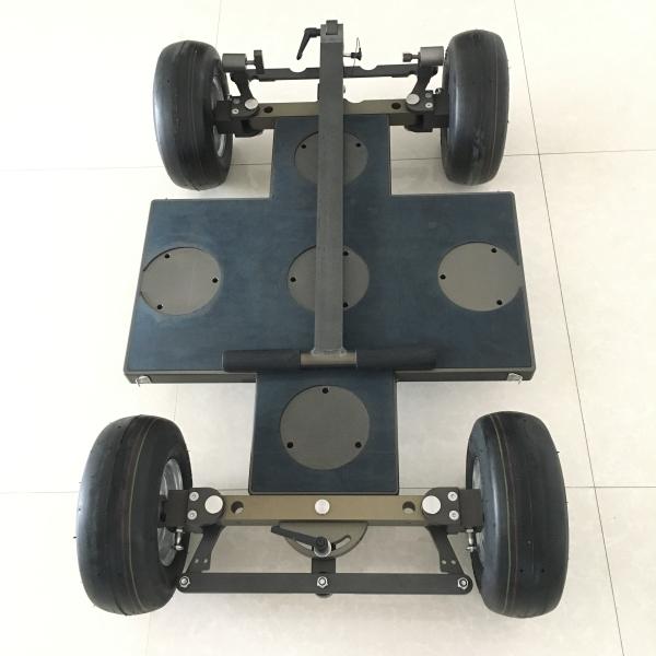 Pneumatic Wheels Quad Dolly Track , Stable Camera Dolly Tracks