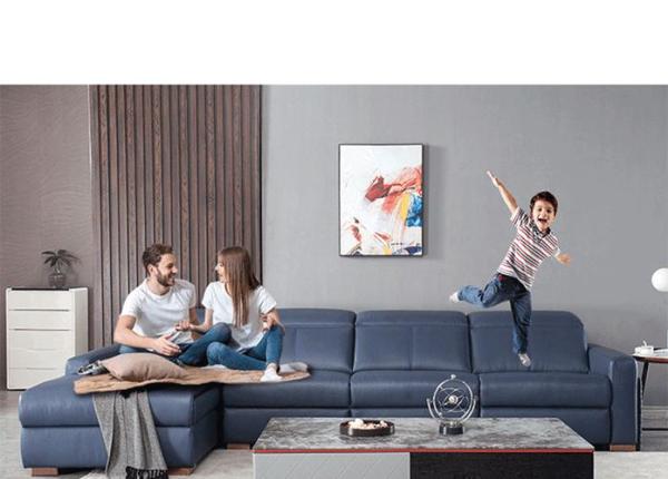 Corner Sofa Combination Italian Simple Multifunctional Leather Art Living Room Space Electric Leather Sofa Cabin