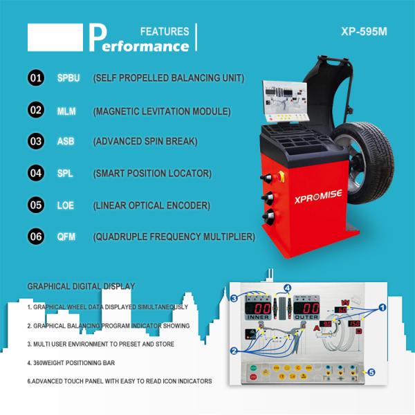 China Manufacturer Automotive Wheel Balancer 50 / 60HZ CE Approved