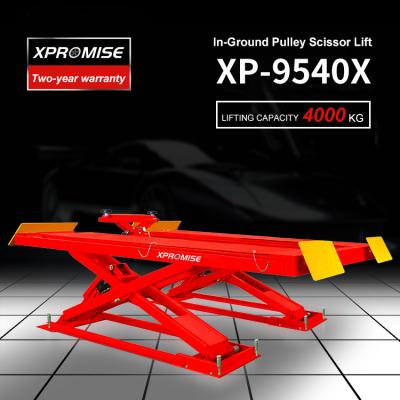 Wheel Alignment Scissor Lift Auto Hydraulic Car Lift Repair 4000kg