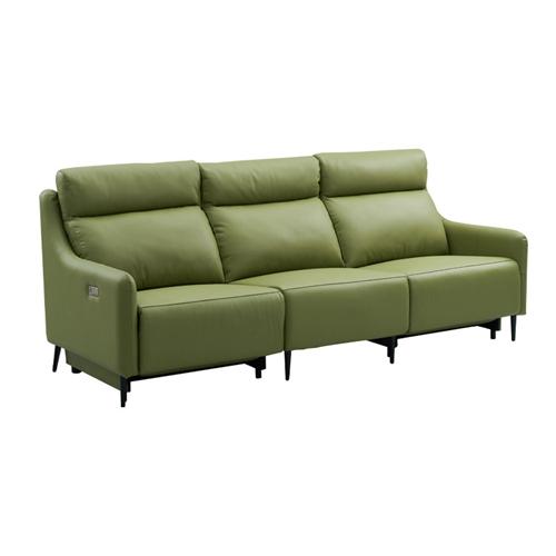 Italian Minimalist Leather Smart Sofa Living Room Straight Row irst-Class Fashion Space Capsule Electric Function Sofa