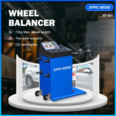 Automatic Truck Wheel Balancer 1.4 Degree 180w Motor For Car Workshop