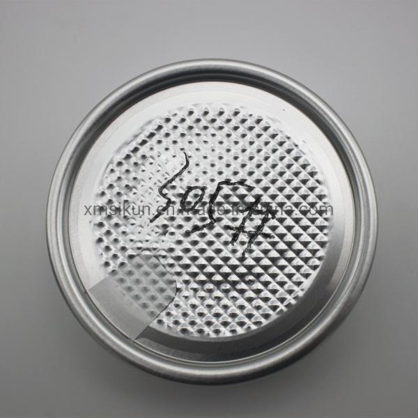 305# Aluminum Wide Mouth Canning Lids , Round Pull Ring Plastic Jars With Lids