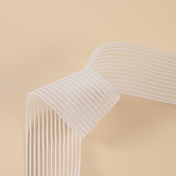 Factory custom ultrathin polyester fisl silk elastic band webbing tape for garment luggage banding tape