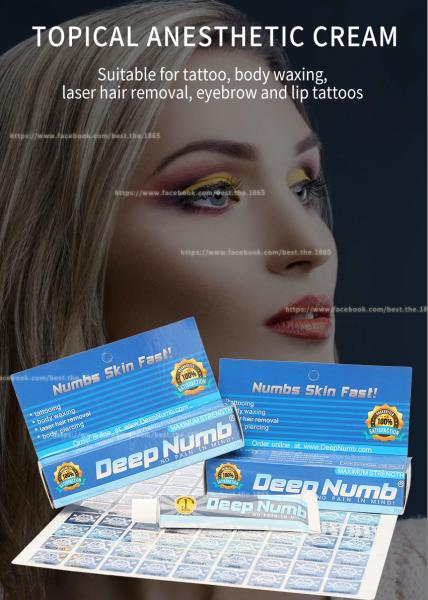Topical Deep Numb Tattoo Anesthetic Cream For Permanent-Makeup Lidocaine Numb Cream