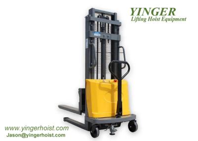 Semi Electric Hydraulic Pallet Jack , Hydraulic Pallet Stacker DC Motor Power Source stainless steel pallet truck pallet