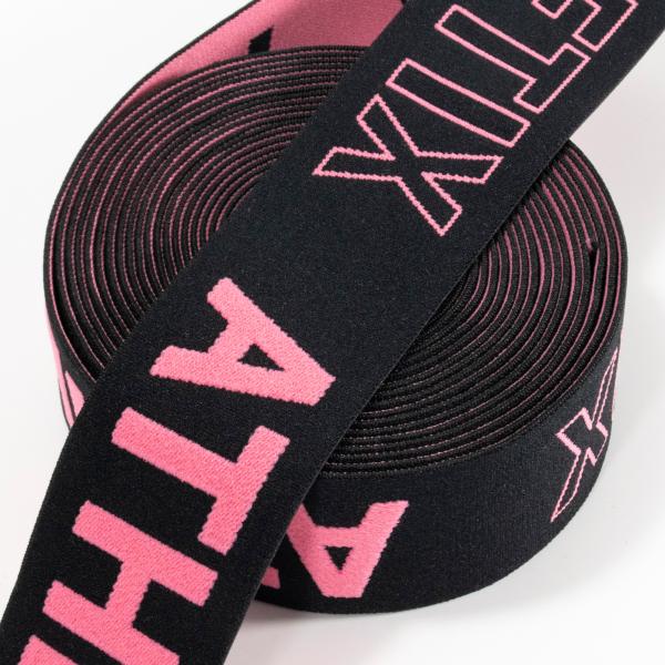 Custom jacquard printed elastic band designer woven knitted soft wide elastic waist band for underwear boxer
