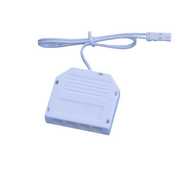 Dc Dupont Connector 1 Male To 4way Female Plug Led Splitter Adapter Dc Led Connector Cable For Cabinet Light Led Strip