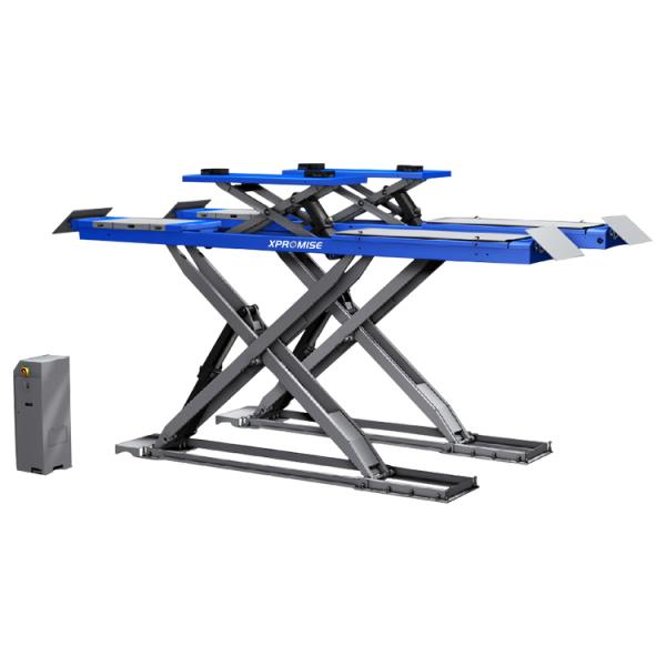 Super Thin Car Scissor Lift 24V Safety Control 4000kg For Wheel Alignment