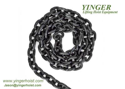 Black Alloy Steel Lifting Accessories For Cranes Grade 80 Lifting Chain