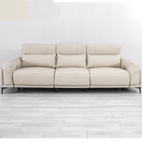 Living Room Leather Small Apartment Straight Row Leisure Sofa Designer Creative Modern Minimalist Combination Sofa
