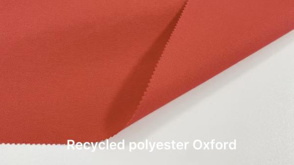 RECYCLED POLY 300D 90T oxford FACTORY RECYCLED polyester fabric
