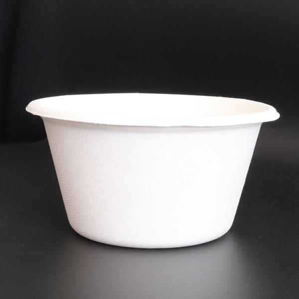 New Large Size Eco-friendly Biodegradable Sugarcane Fiber Bagasse Heavy Duty Food Packaging Soup Noodle Pasta Bowl with Lid HBMG
