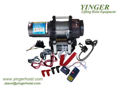 Synthetic Rope Type Electric Cable Winch Multi Position Installed For Cable Pulling Machine