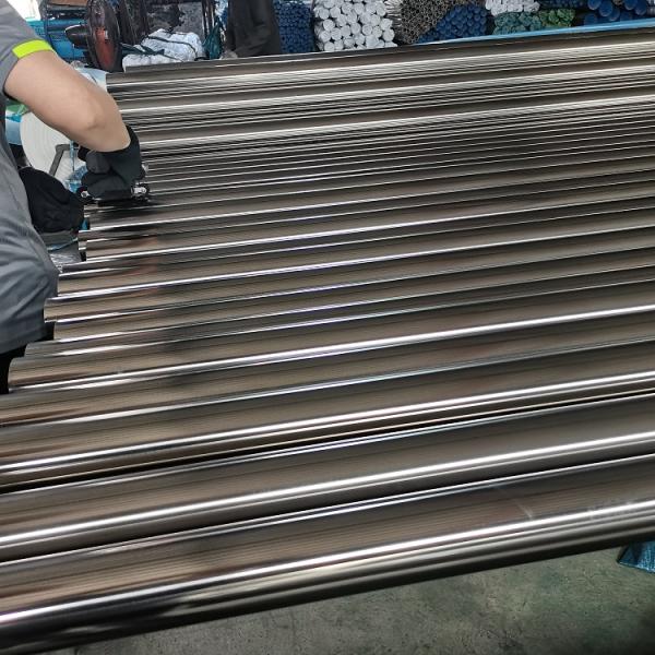 Astm A270 Aisis 316l Polish Sanitary Stainless Steel Tubing 50.8 X 1.65 400 Grit