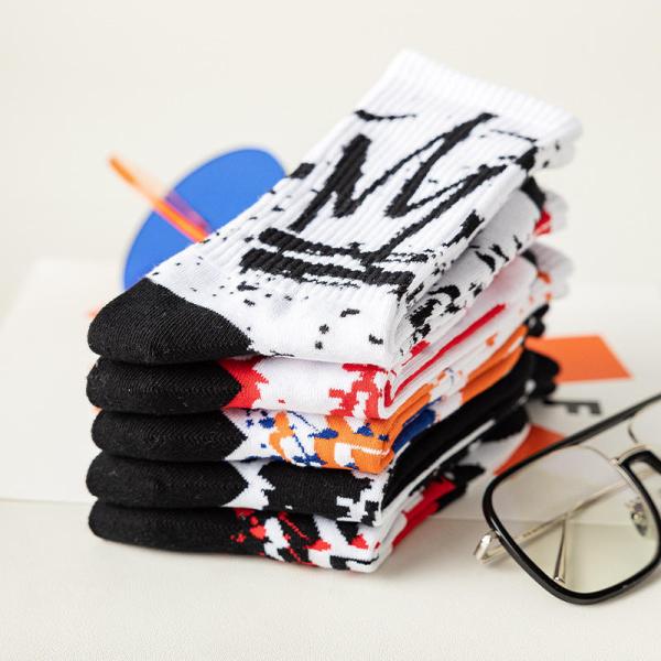 Manufacture Fashion Men's Basketball Sports Socks Hip-hop High Street Skateboard Socks