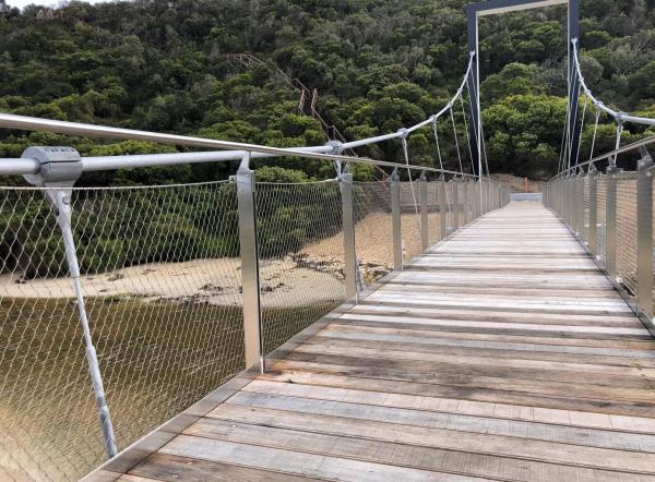 Durable High Strength Architectural Stainless Steel Wire Rope Mesh For Bridge