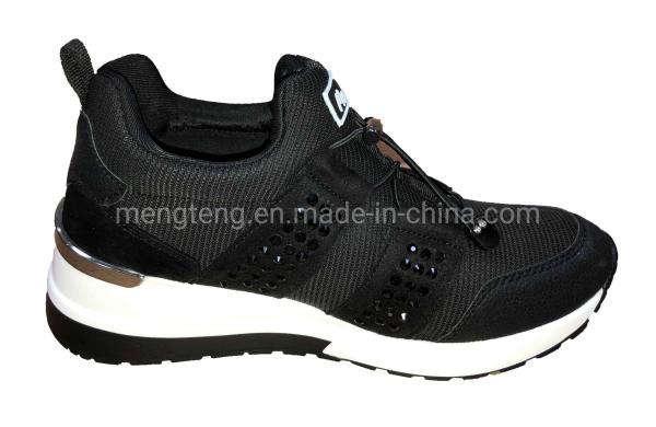 Casual Jogging Women Sports Shoes With Pu Upper Shinny