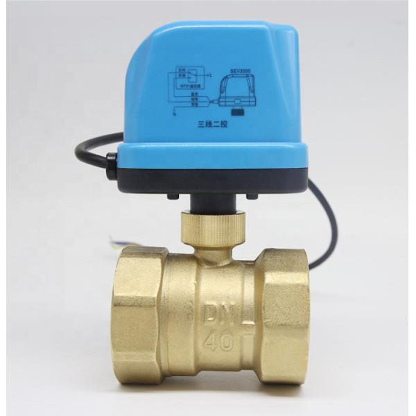 Miniature Electric Actuator Motorized Ball Valve 3 Way Valve Three Wire Two Control For Air Conditioning Water Heating