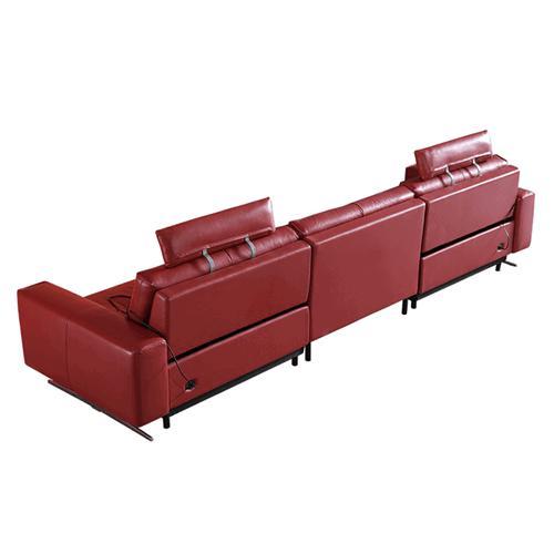 Light Luxury Leather Soft Sofa Space Capsule Cinema Sofa Living Room Combination Electric Reclining Function