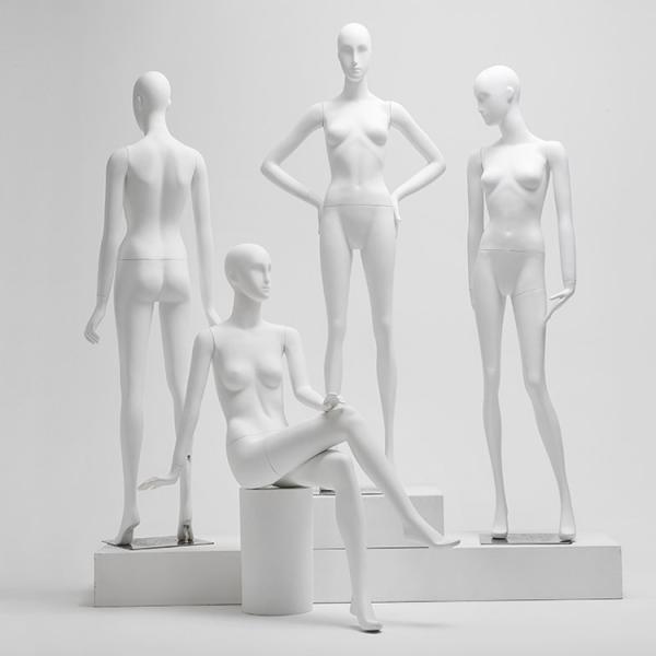 White full body black adult flexible human body soft female model sport mannequins