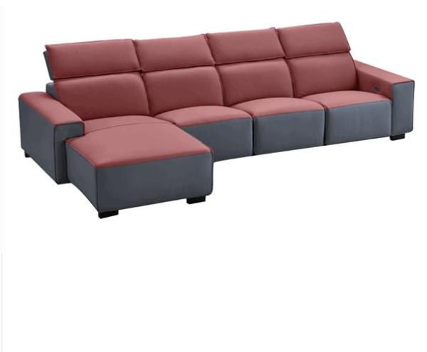 Italian Living Room Smart Sofa Modern Simple Left And Right Corner Napa Leather Electric Sofa