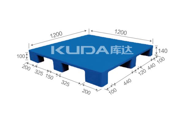 Warehouse anti-static 1212B Flat nine feet PLASTIC PALLET（BUILT-IN STEEL TUBE）