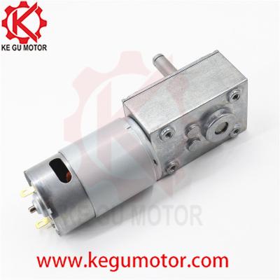 Kegu motor 60kg.cm high torque 12v 24v mini low rpm brush 58mm dc electric worm gear self-locking motor