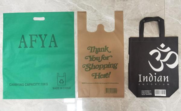Hot Sell Cheap D Cut Non Woven Pouch Bag with Eco Friendly Biodegradable Reusable Recycled Die Cut Non