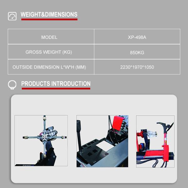 Full Automatic Truck Tyre Equipment 14 - 42 Industrial 2230 x 1970 x 1050mm