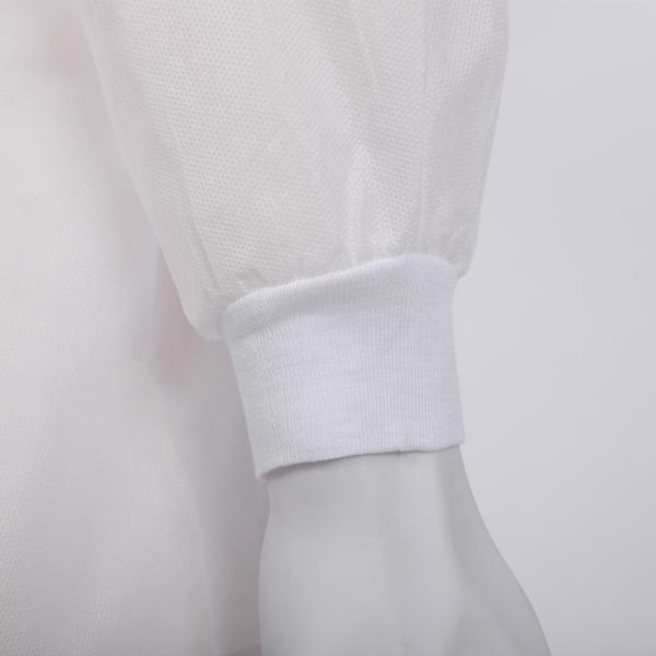 S&J White working protective hooded coverall SMS nonwoven disposable waterproof coverall