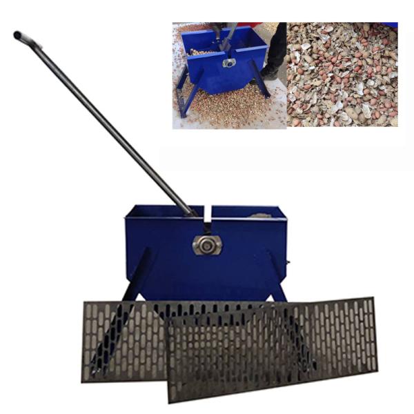 Household Fiber Decorticating Machine , Blue Easy To Operate Peanut Sheller Machine