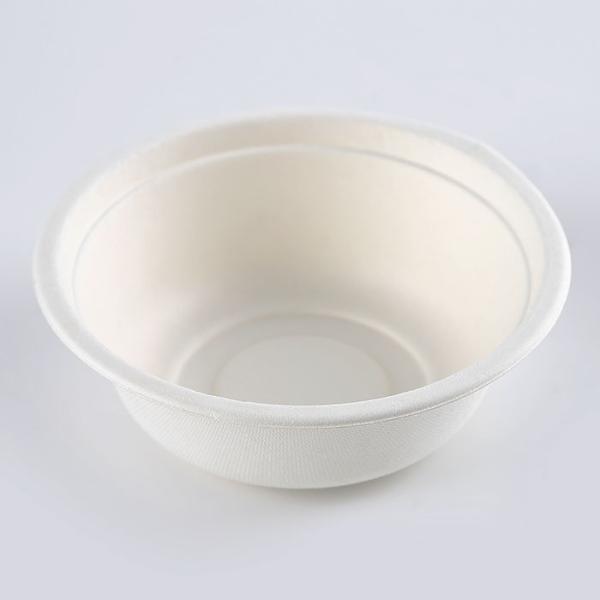 Biodegradable Sugarcane Bagasse Bowl 500ml(16oz) Sugarcane Pulp Customized 16oz >10 Disposable,sustainable
