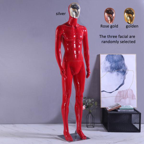 Realistic Mannequin Male Mannequin Doll Full Body Fiber Glass Men Shoulder Style Stand Hips Plastic Color Waist Feature
