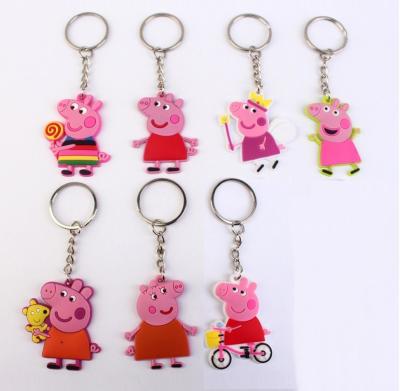 Normal Packing Pvc / Rubber / Silicone Rubber Keychain Lightweight