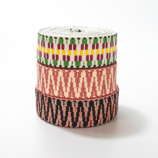 Thickness polyester webbing Jacquard embroidery ethnic braided cotton webbing straps for Luggage guitar
