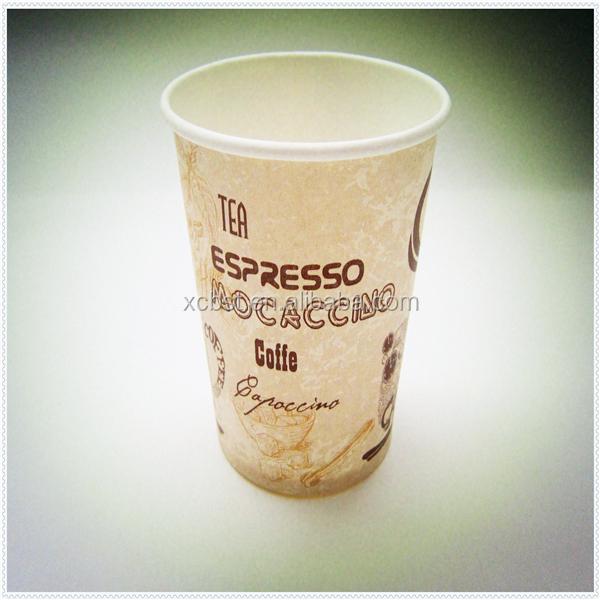 200ml / 25ml / 500ml Disposable Paper Cup For Hot Coffee