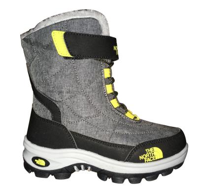 Velcro Pu Nylonwaterproof Snow Boots , Soft Warm Outdoor Boots For Kids