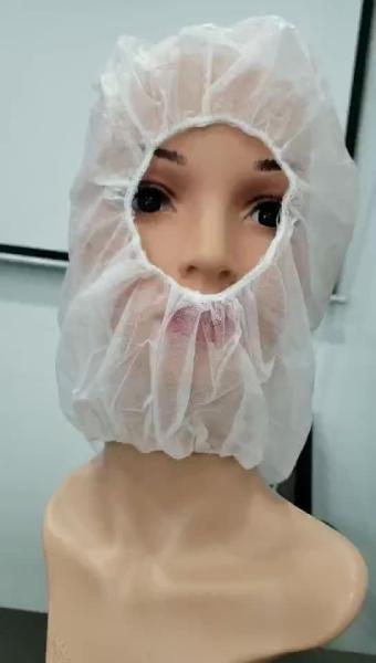 High Quality Disposable PP Astronaut Caps Non woven Hairnet Cap Hood Cover  Non-woven Hood Balaclava Face Cover