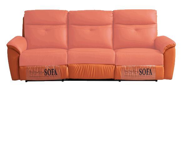 New Space Capsule Leather Function Sofa Modern Minimalist Living Room Three-Seat Electric Function Sofa
