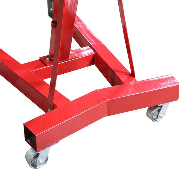 3tonRed Appearance Hydraulic Shop Crane Easy Storage Designed For Limited Space hydraulic shop crane foldable shop crane