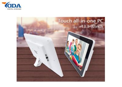 Small Size Touch Screen Advertising Displays Android OS 60000Hrs Life Cycle