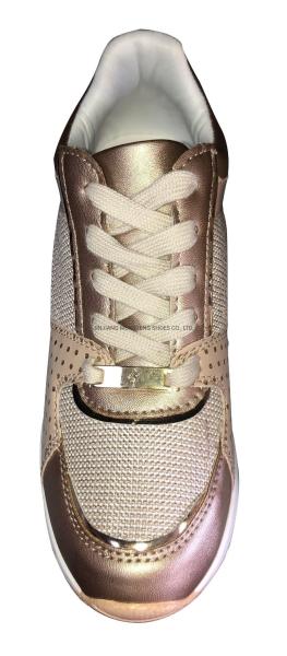 New Styles Women Sports Shoes , High Heel Pu Imitation Leather Sneaker Shoes
