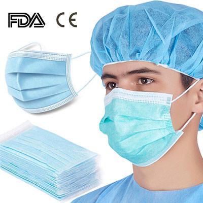 White list S&J Factory CE approved China medical mask supplier Type IIR 3ply 4ply disposable purple face mask medical earloop