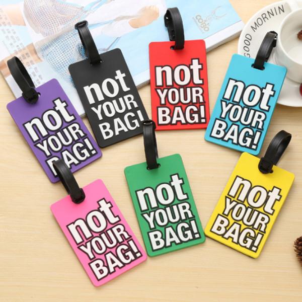 Wholesale Personalized Soft Rubber PVC Custom Luggage Tag with your any logo and idea