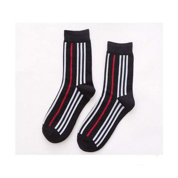 Women's Socks Japanese Korean Trend Vertical Striped Socks female Cotton Running All-match Sports Socks