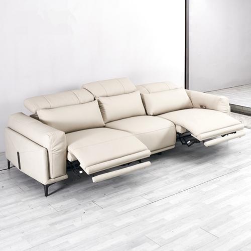 Living Room Leather Small Apartment Straight Row Leisure Sofa Designer Creative Modern Minimalist Combination Sofa