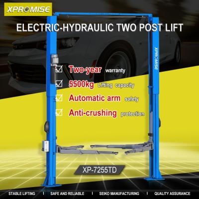 Anti Crushing Protection 2 Post Truck Lift Hydraulic Vehicle Two Post Hoist