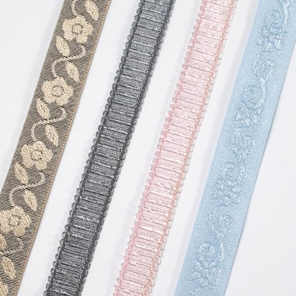 Elastic bra shoulder strap women underwear lingerie elastic strap shiny jacquard plush picot nylon band